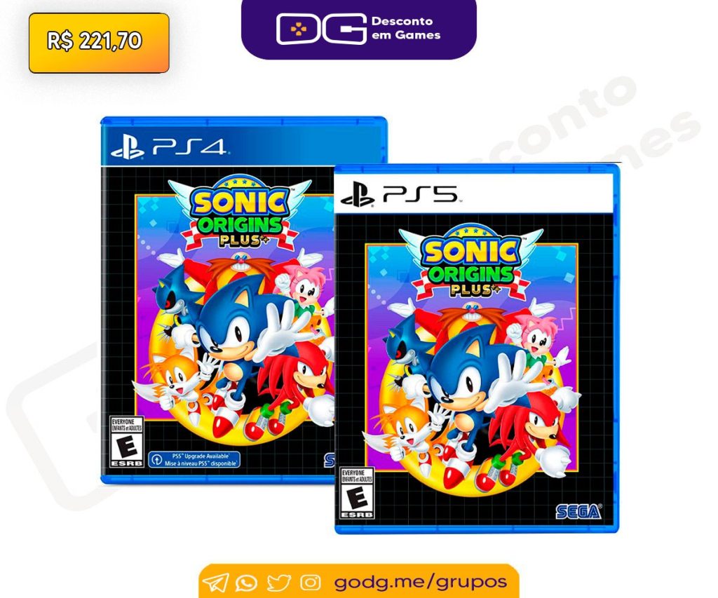 Sonic Origins Plus para PS4, PS5 e Switch em pré-venda