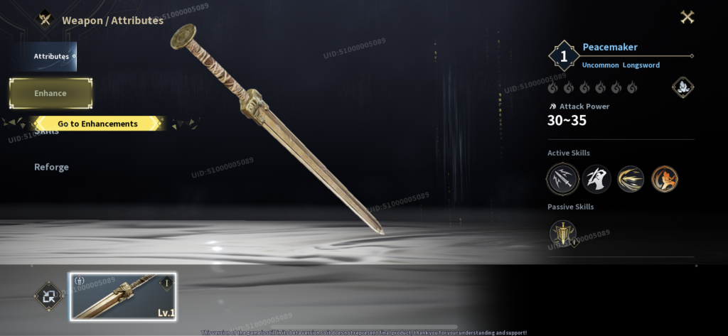 Preview - Assassin's Creed Codename Jade - Foto exibe menu de melhoria de arma