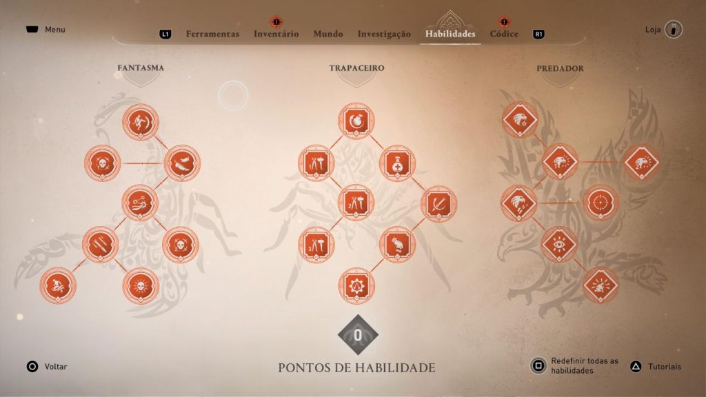 Guia de Platina - Assassin's Creed Mirage - Habilidades