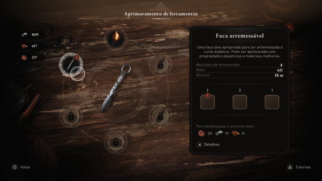 Review de Assassin's Creed Mirage - Ferramentas