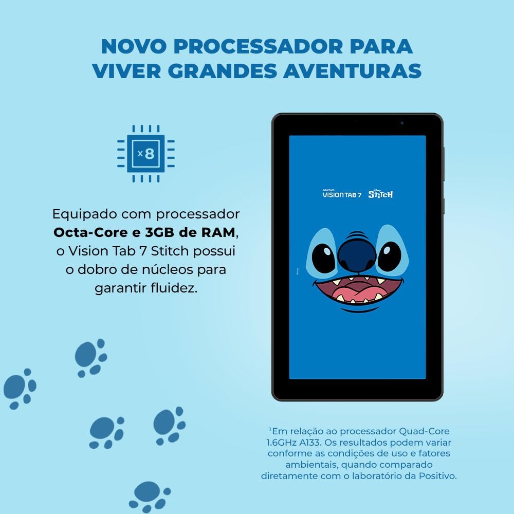 Um dos tablets para o público infantil