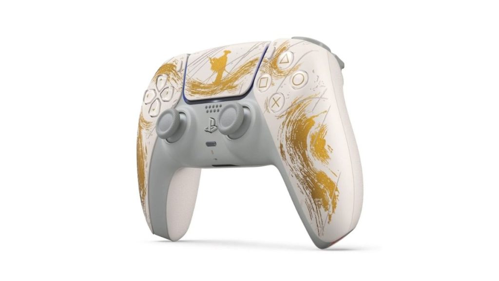 consoles e DualSenses temáticos de Ghost of Yōtei