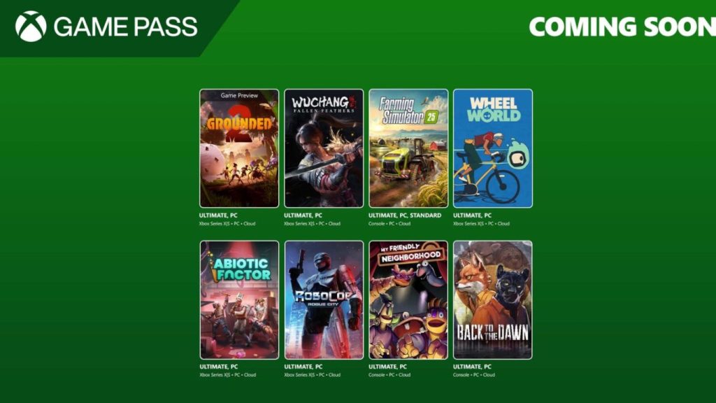 jogos chegando ao game pass