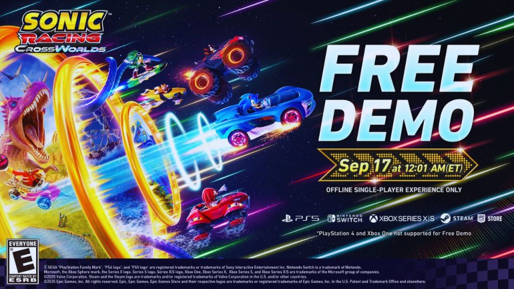 Sonic Racing CrossWorlds demo