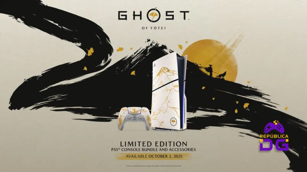 Pré-venda do PS5 e DualSense Ghost of Yotei Limited Edition começa amanhã