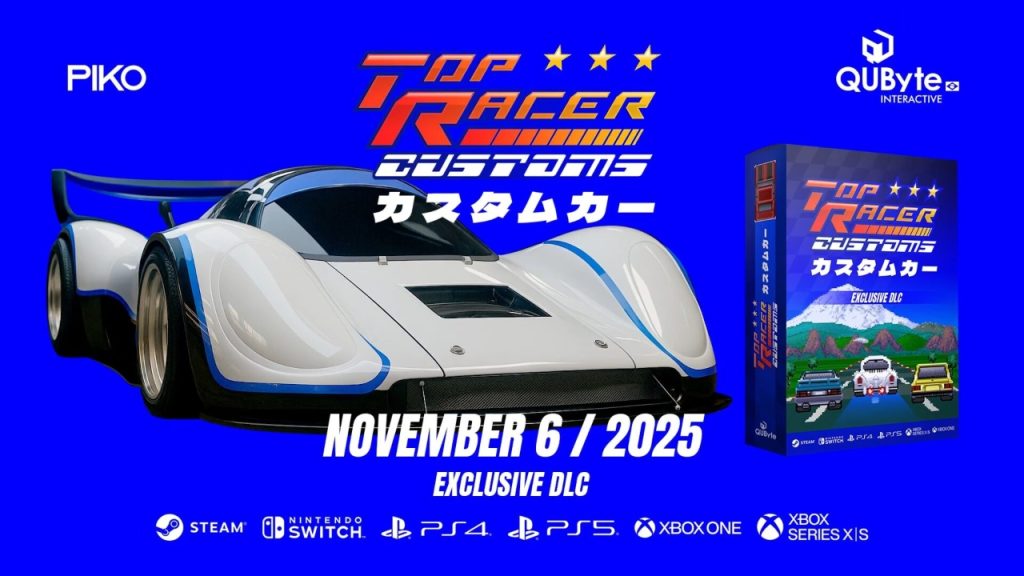 Top Racer Collection: DLC “Top Racer Customs” chega em 6 de novembro Top Racer Collection