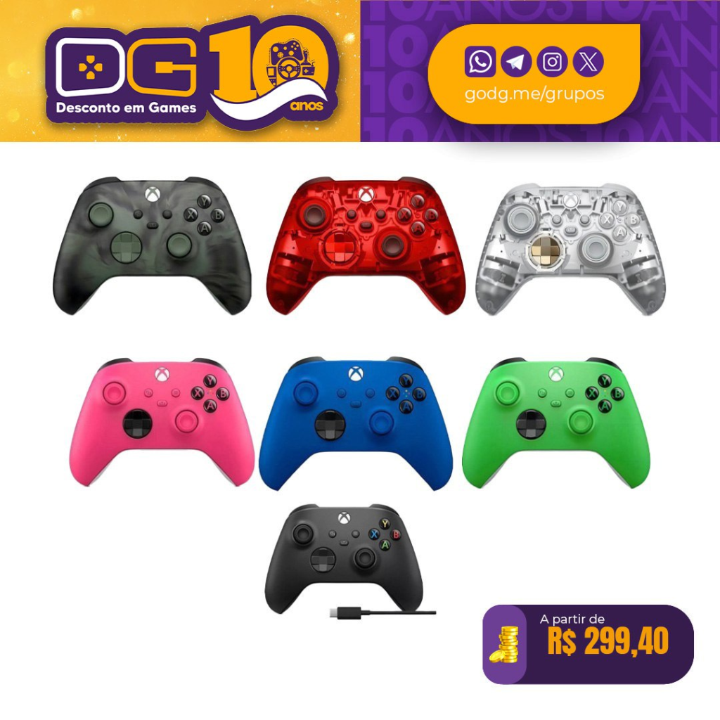 promoção controle xbox