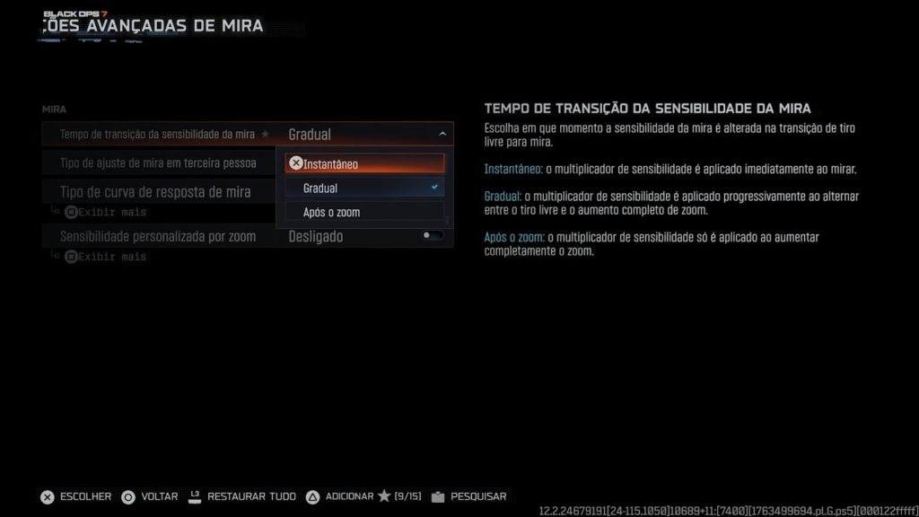 configurações Black Ops 7