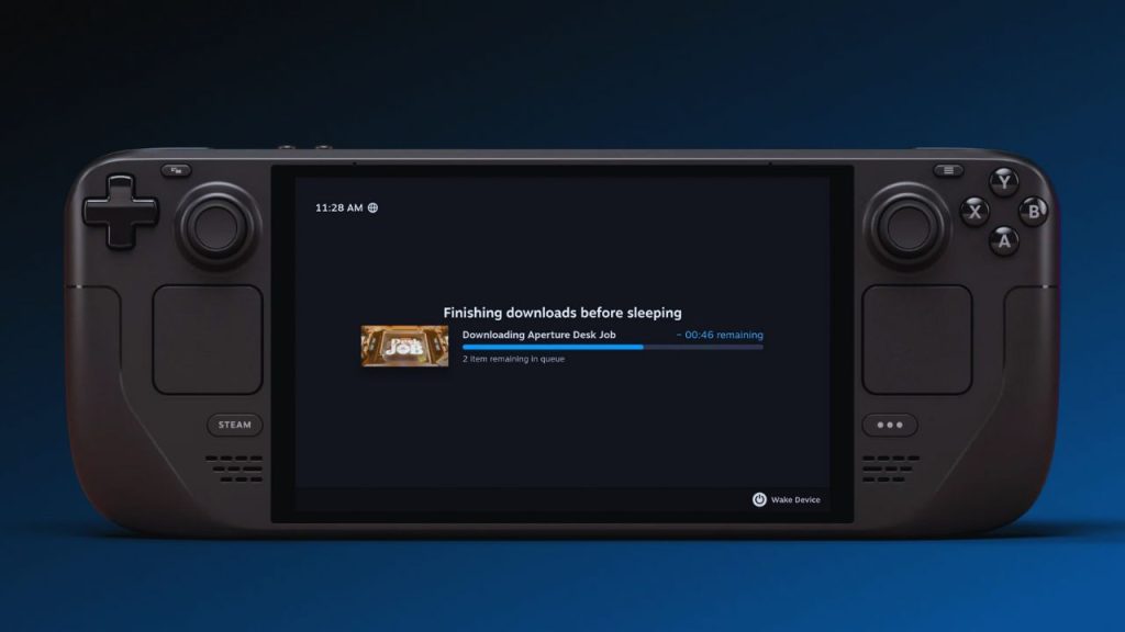 steam deck baixar tela