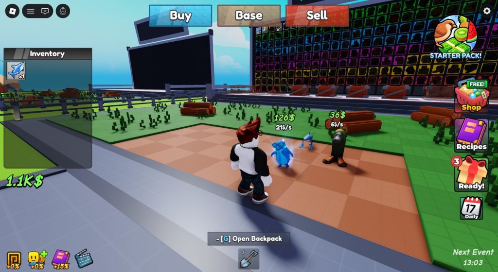 Roblox - Guia de Controles de Craft a Brainrot