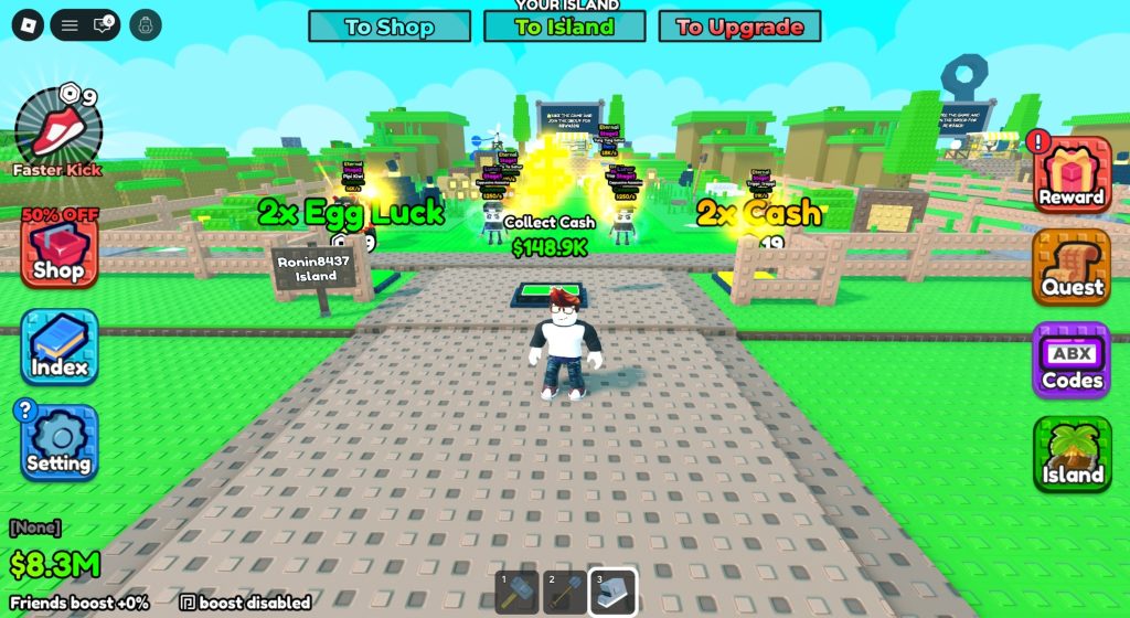 Roblox - Guia de Controles do Kick a Brainrot