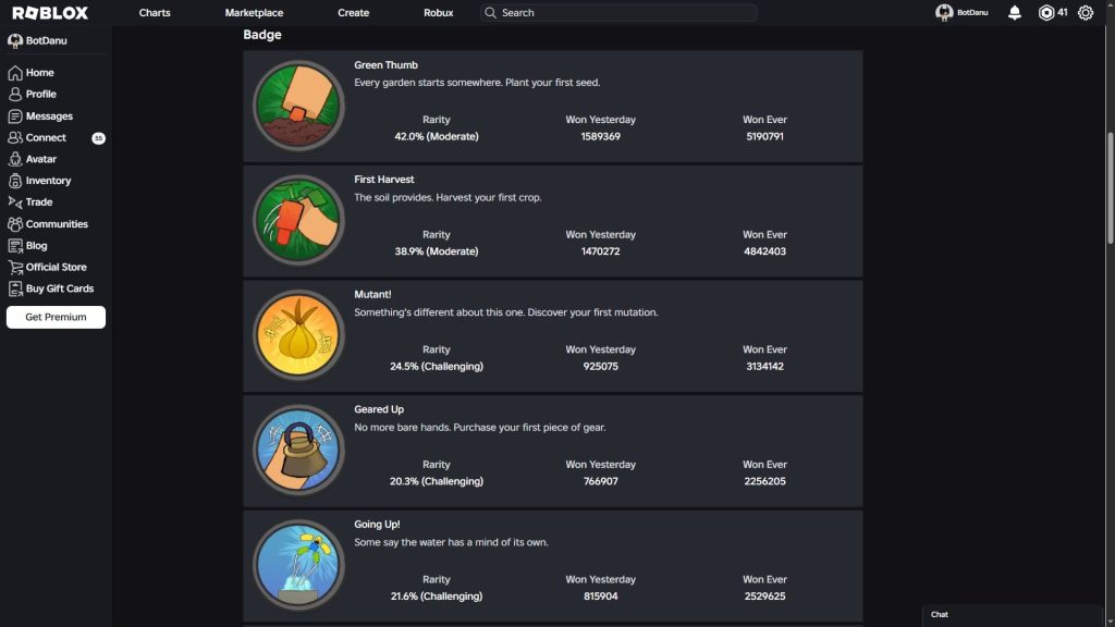 Roblox - Todas as Conquistas do Garden Horizons