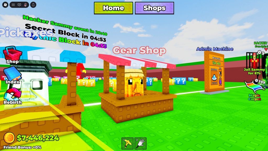 Roblox - Todos os equipamentos de Break a Lucky Block