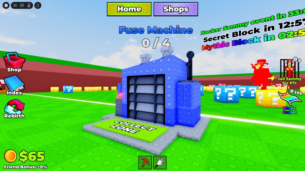 Roblox - Guia da Máquina de Fusão em Break a Lucky Block