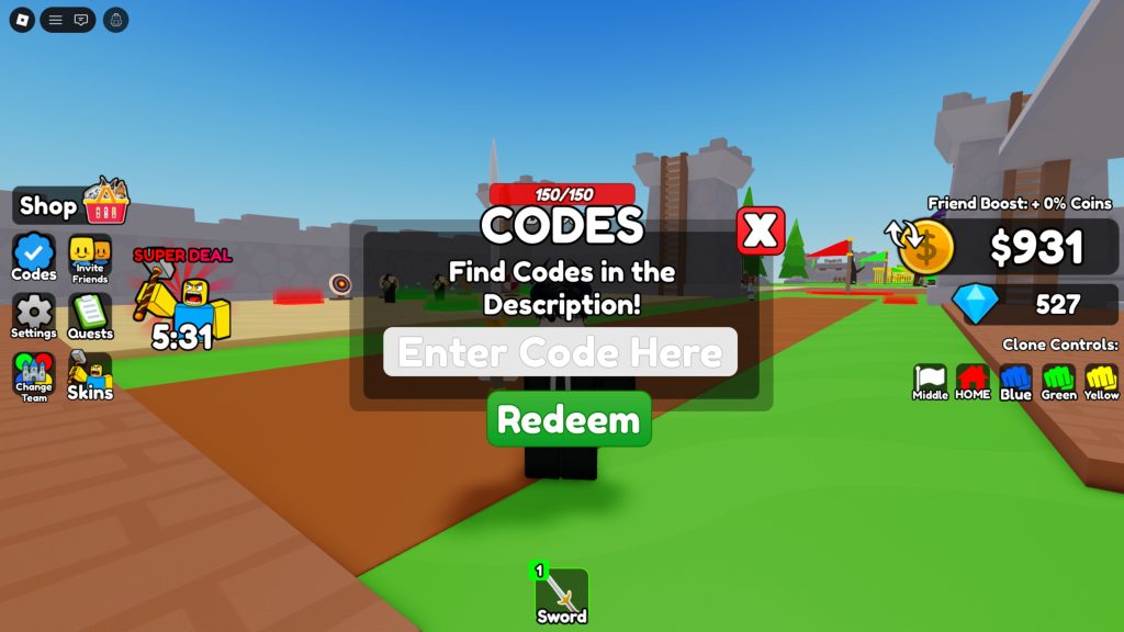 Roblox - Códigos de Batalhas de Clones (Fevereiro 2026)