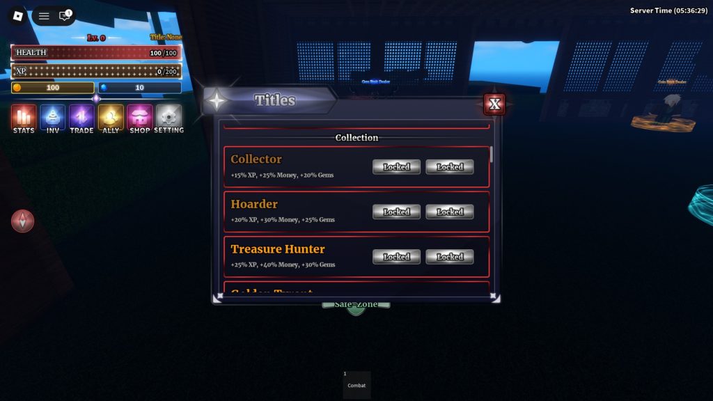 Roblox - Guia completo dos Títulos no Sailor Piece