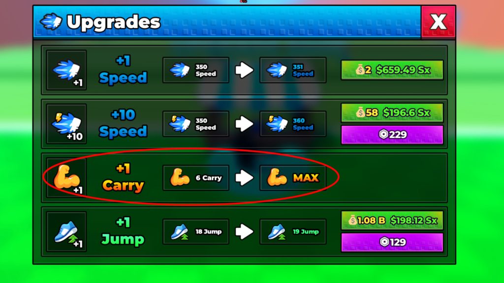 Roblox - Como aumentar a Capacidade de Carga no Escape Tsunami for Brainrots