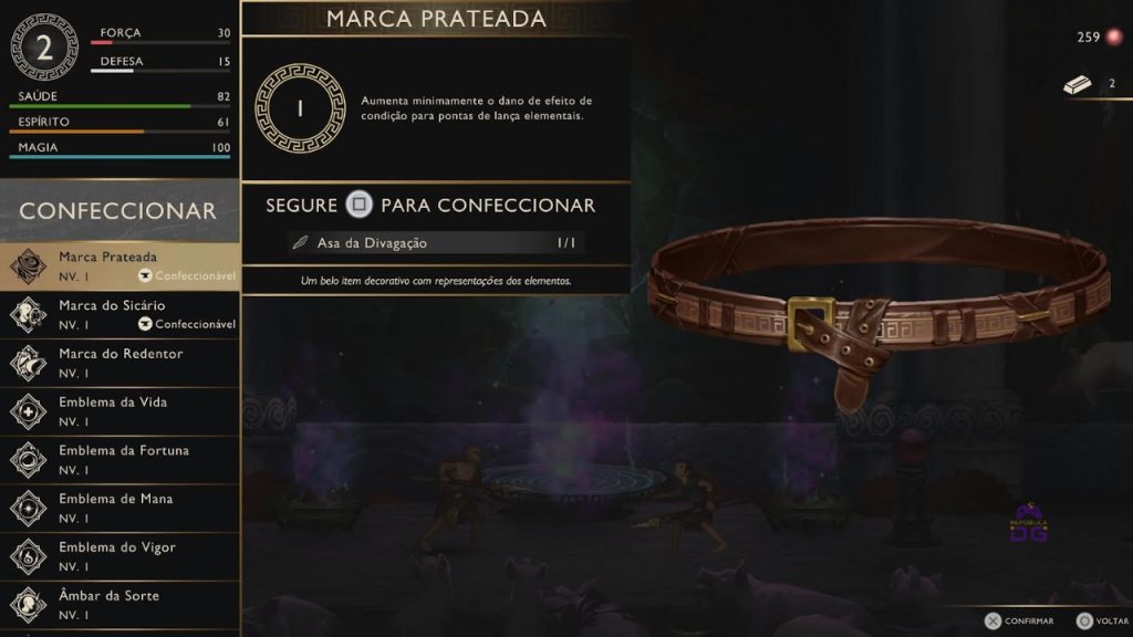 review god of war sons sparta - cinto