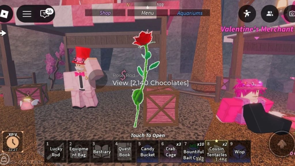 Roblox - Como conseguir a Vara Rosa em Fisch