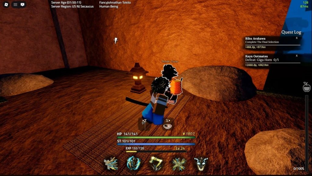 Roblox - Guia da Respiração do Trovão em Slayerbound