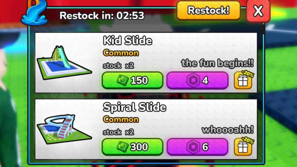 Roblox - Todas as atrações do My Waterpark