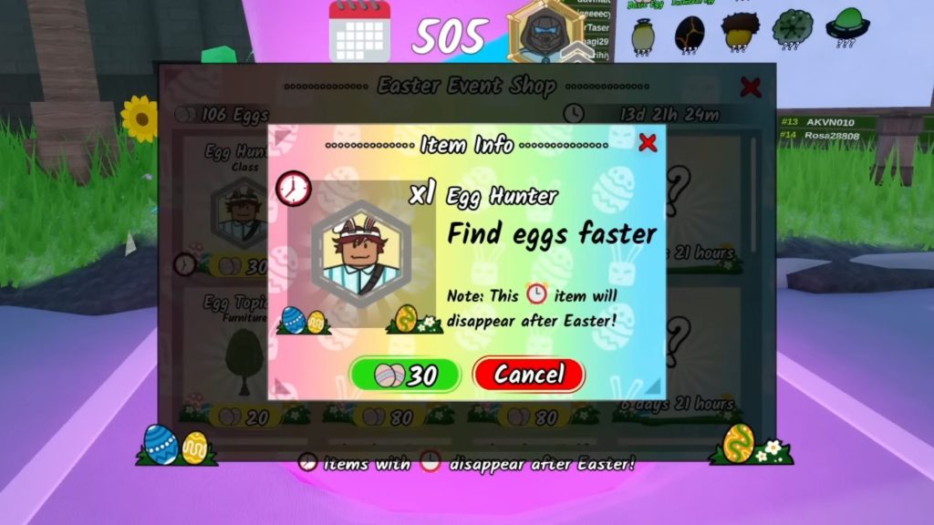 Roblox - Guia da Classe Caçador de Ovos em 99 Nights in the Forest