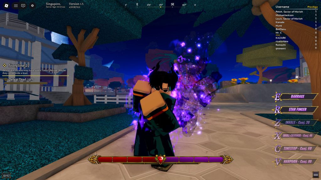 Roblox - Eventos mundiais da Estação de Trem de Morioh em Bizarre Lineage