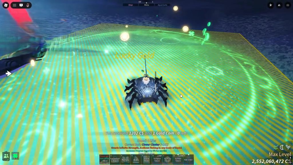 Roblox - Como pegar o Leviatã Arco-Íris Dourado em Fisch