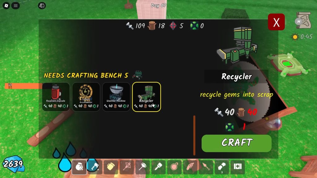 Roblox - Como desbloquear e usar o Reciclador em 99 Nights in the Forest