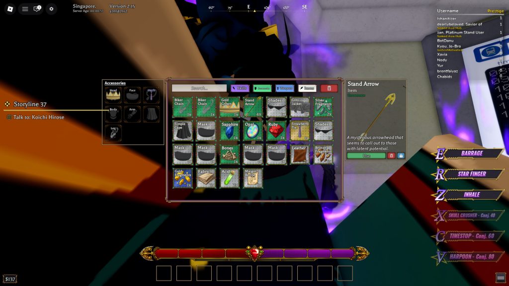 Roblox - Como Conseguir Flechas no Bizarre Lineage