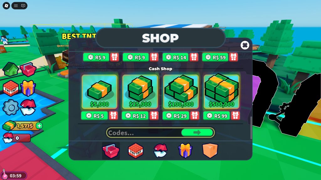 Roblox - Códigos de TNT Jump (março 2026)