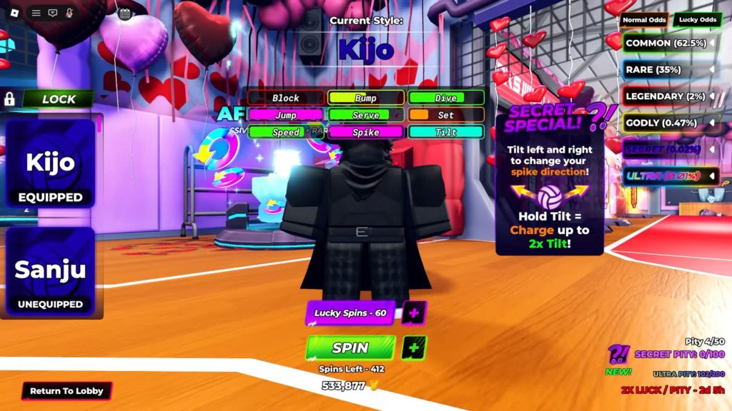 Roblox - Como conseguir o Estilo Kijo em Volleyball Legends