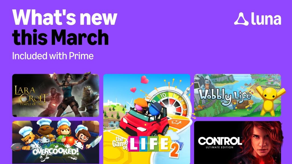 Amazon Luna Março jogos