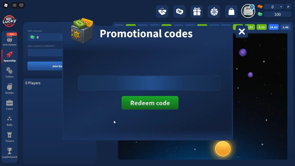 Roblox - Códigos de Lucky Victory (março 2026)