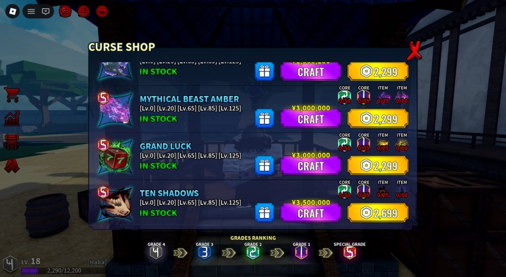 Roblox - Como conseguir as Dez Sombras em Kaizen