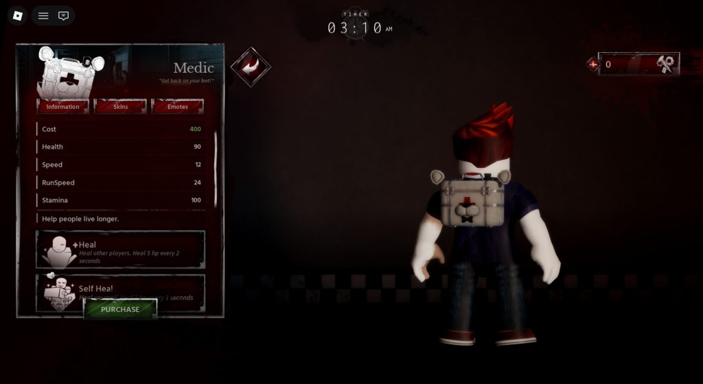 Roblox - Tier List dos Sobreviventes em Bite By Night