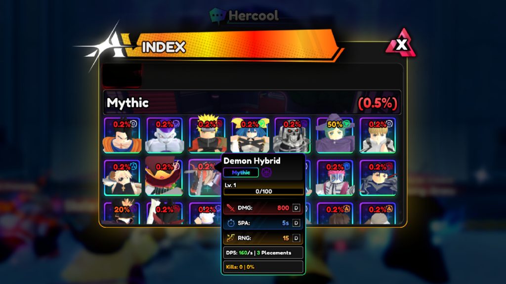 Roblox - Como conseguir o Demônio Híbrido em Anime Vanguards