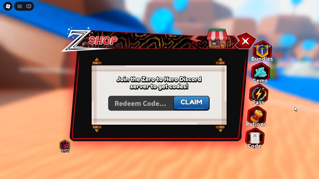 Roblox - Códigos de Zero to Hero (Março 2026)