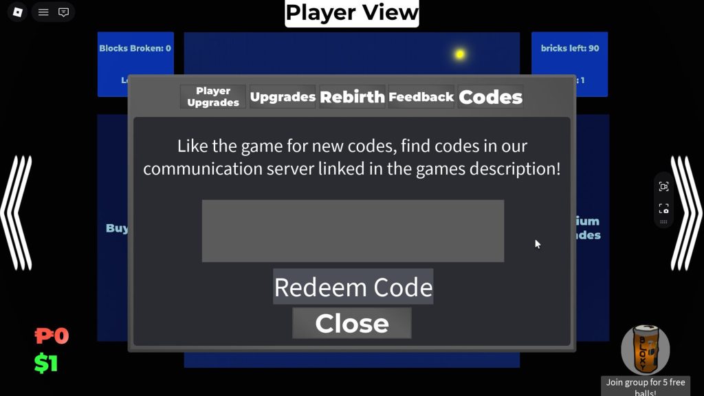 Roblox - Códigos de Idle Breakout (março 2026)