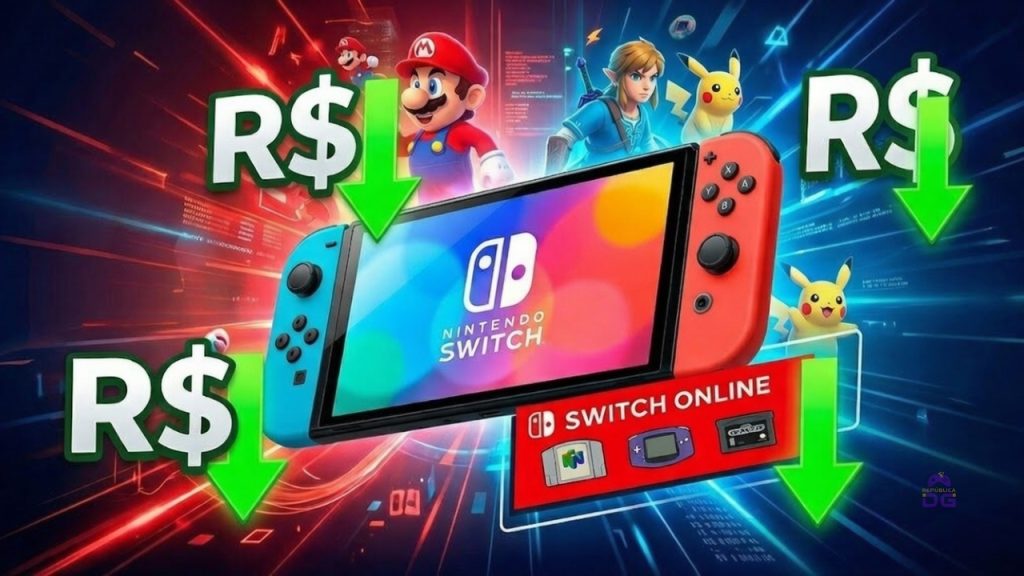 nintendo switch online mais barato