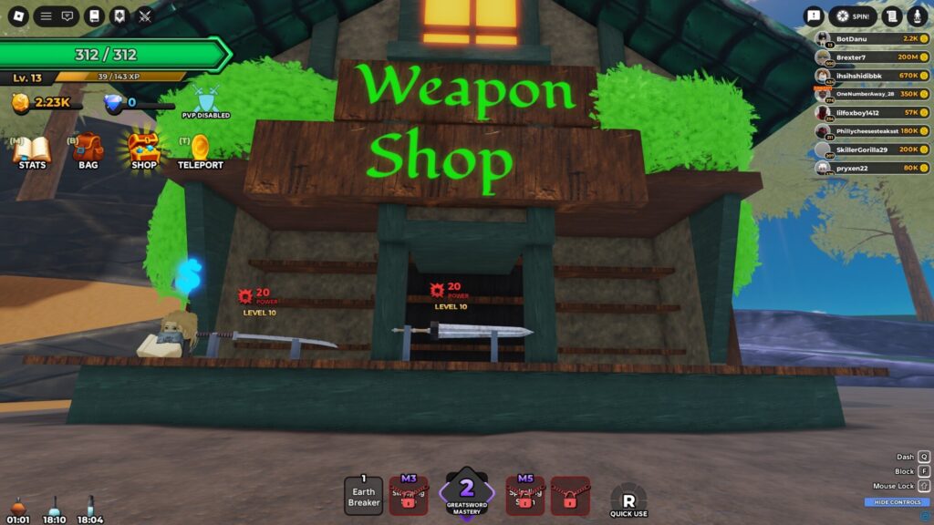 Roblox - Guia de Todas as Armas em Slime Seas