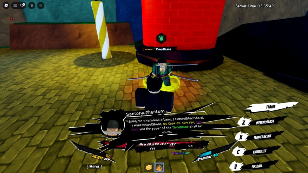 Roblox - Como Conseguir a Terceira Lâmina (Zoro) em Universal Piece