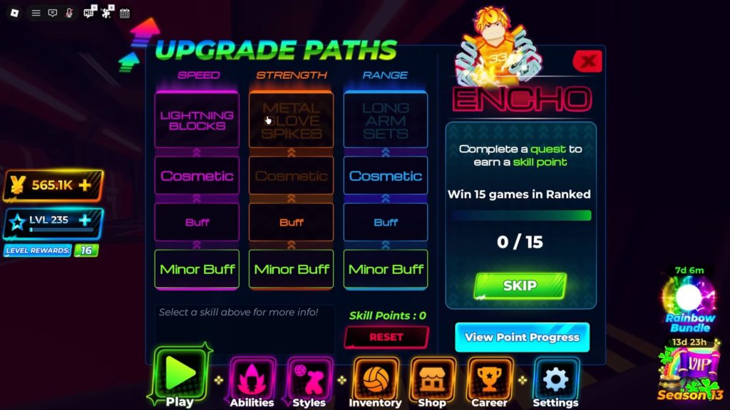 Roblox - Como conseguir o Estilo Encho em Volleyball Legends