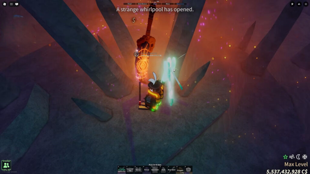 Roblox - Guia da Mutação Gravitas em Fisch