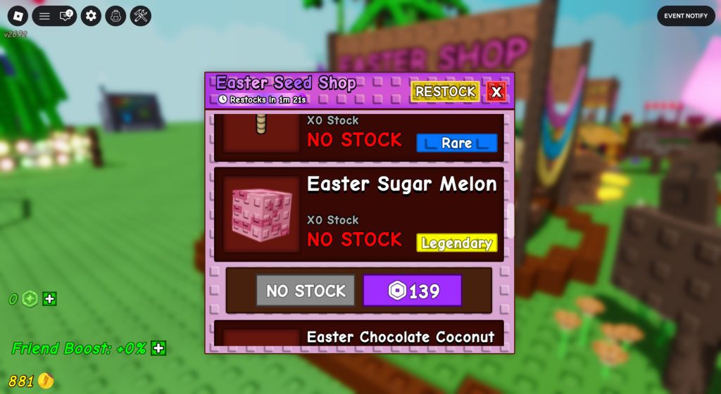 Roblox - Guia da Semente Melão de Açúcar em Grow a Garden