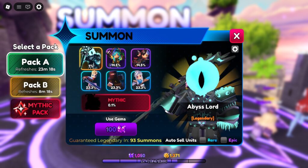 Roblox - Todas as Unidades em Summon Heroes