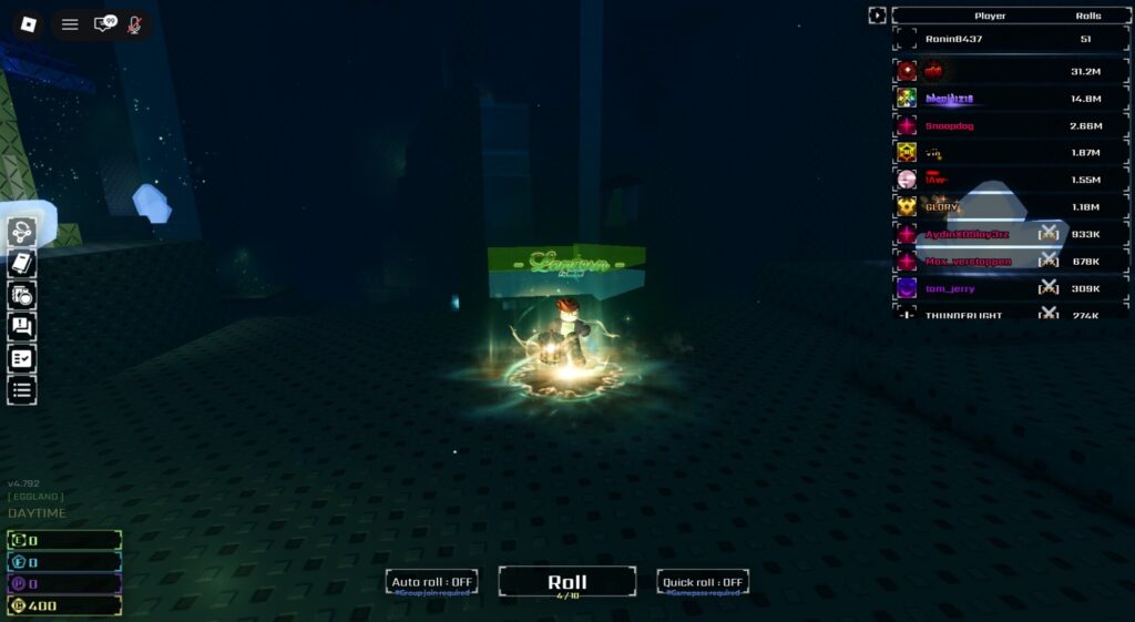 Roblox - Todas as Novas Auras da Atualização Singularidade em Sol's RNG