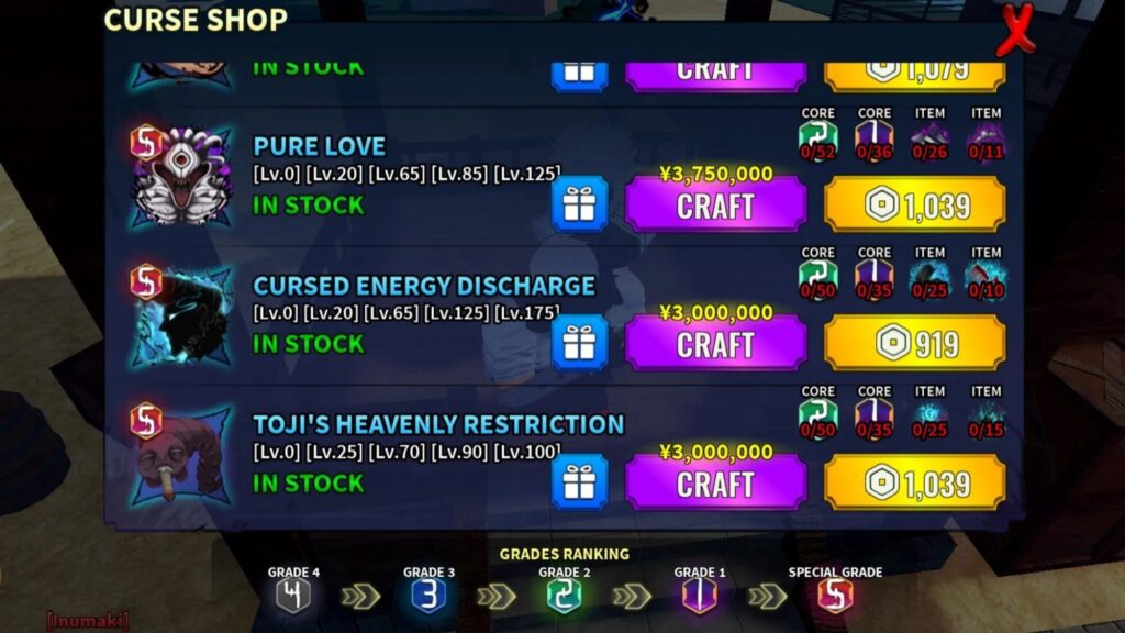 Roblox - Como Conseguir a Restrição Celestial do Toji em Kaizen