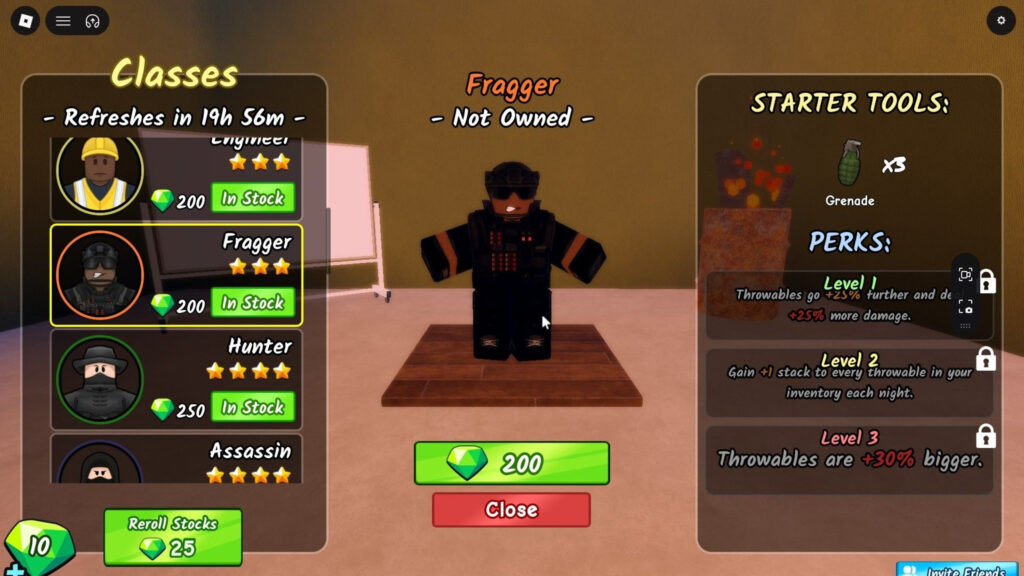 Roblox - Guia da Classe Fragger em Survive the Apocalypse