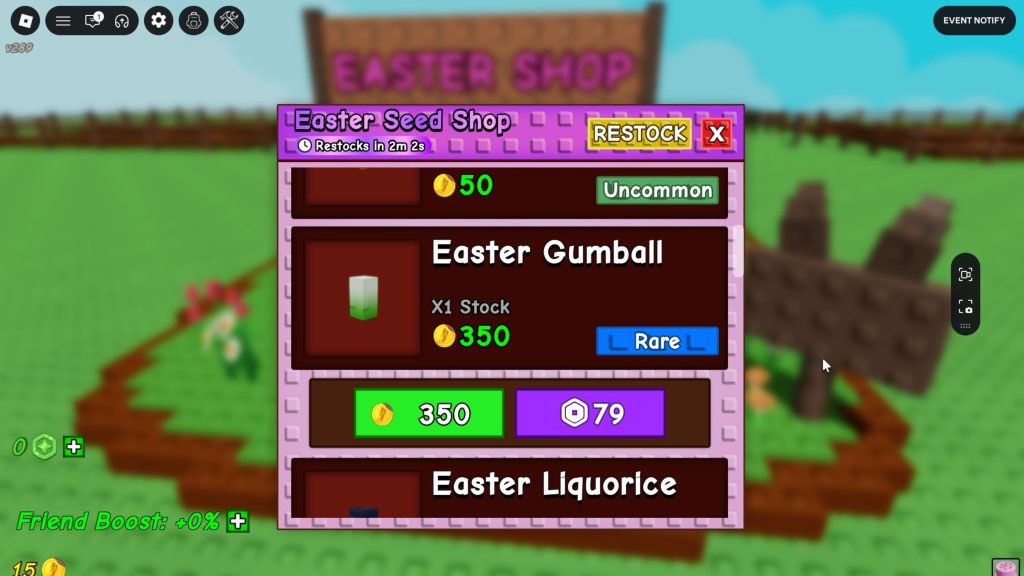 Roblox - Guia da Semente Bola de Goma em Grow a Garden